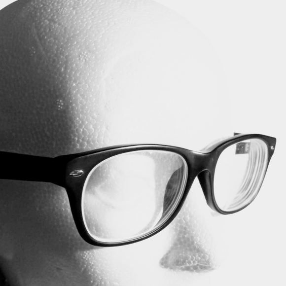 Japanese Bisindei Unisex Black Matt Square Eyeglasses Frames - Picture 2 of 11